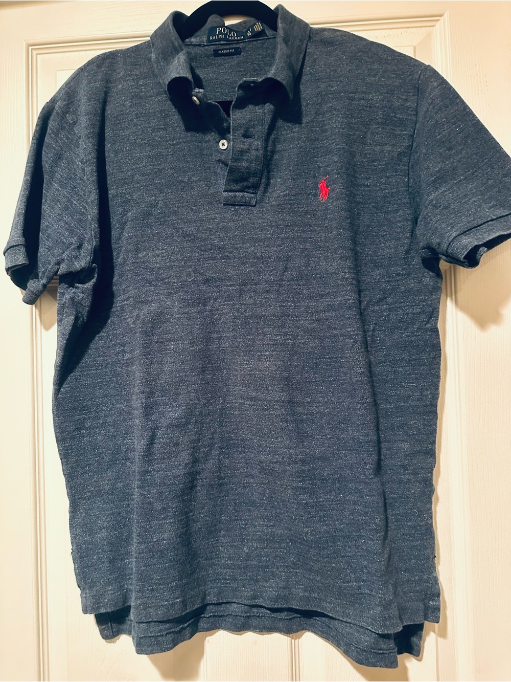 Polo by Ralph Lauren Heather Navy Polo with Red Pony